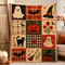 Halloween Patchwork Style Woven Blanket